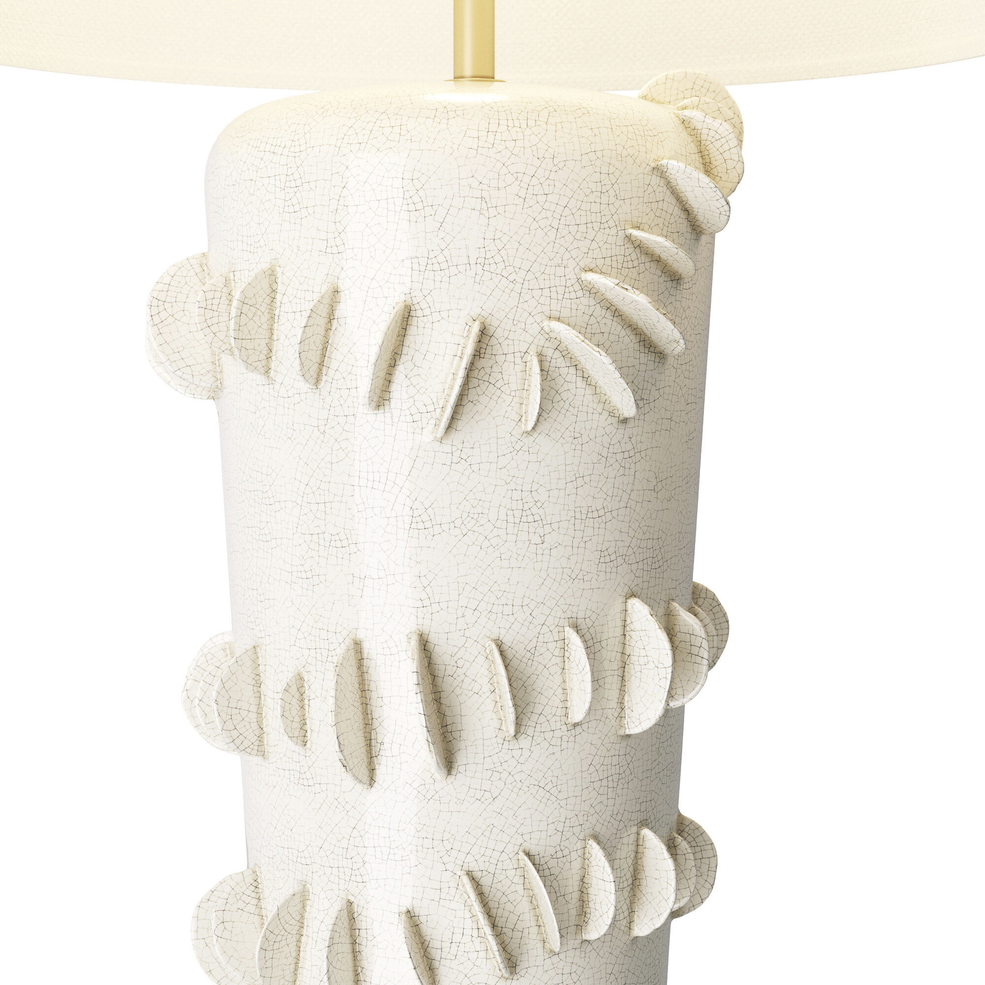 Beatrix 31 inch 150.00 watt Ivory Crackle Lamp Portable Light