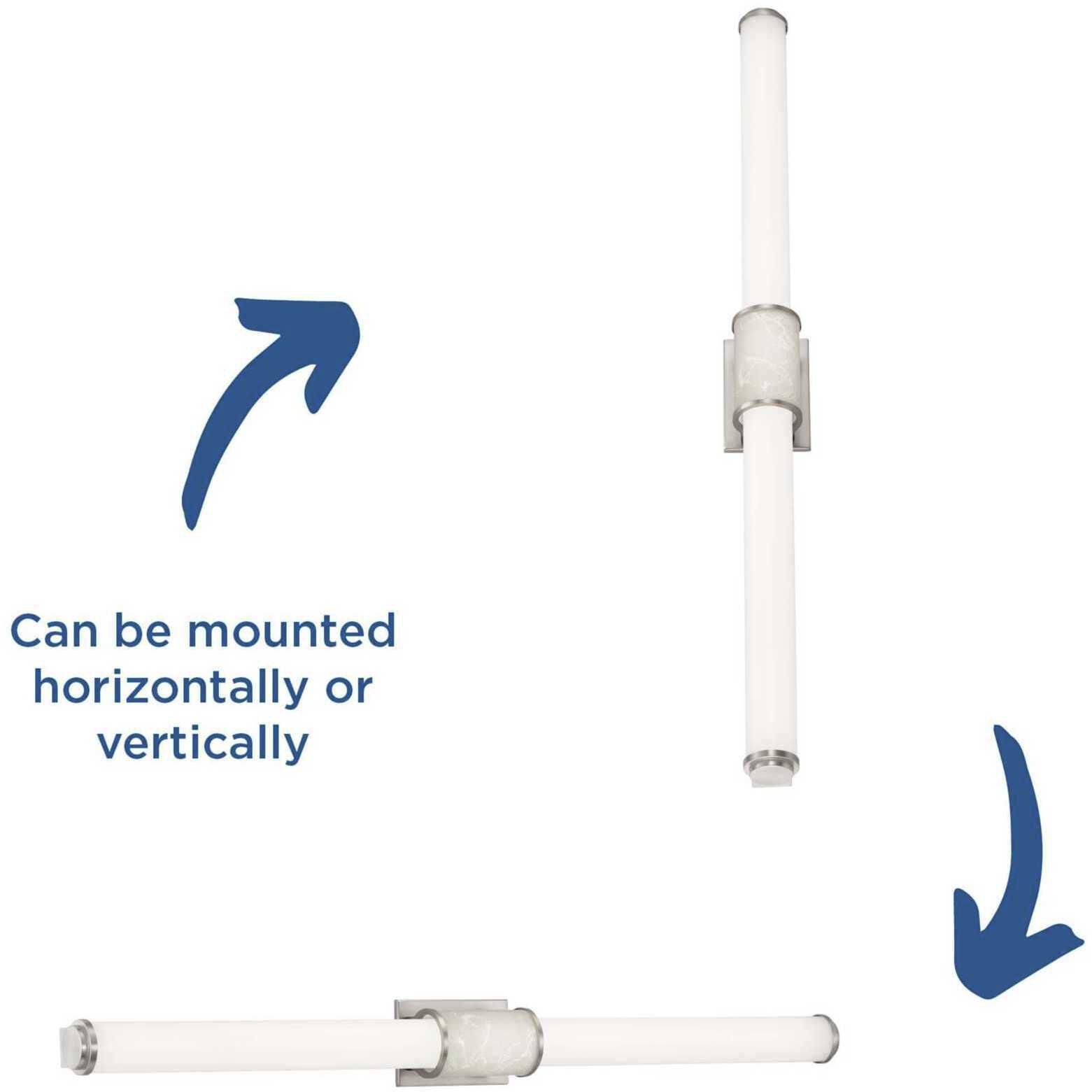 Phase 1.2 LED LED 48 inch Brushed Nickel Linear Bath Bar Wall Light, Progress LED