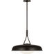 Richard June Liora 1 Light 20.3 inch Aged Iron Pendant Ceiling Light in Standard