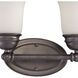 Bella 2 Light 13 inch Oil Rubbed Bronze Vanity Light Wall Light