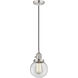 Franklin Restoration Beacon LED 6 inch Polished Nickel Mini Pendant Ceiling Light in Clear