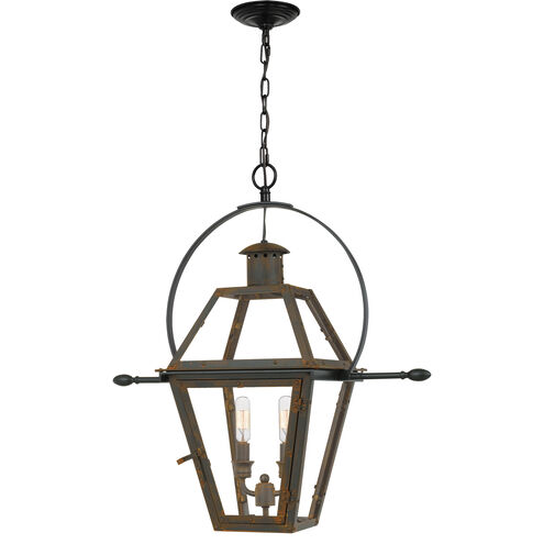 Rue De Royal 2 Light 21.25 inch Industrial Bronze Pendant Ceiling Light