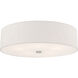 Meridian 5 Light 22 inch Brushed Nickel Semi-Flush Mount Ceiling Light
