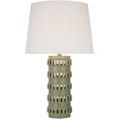 Chapman & Myers Mullin 31 inch 15 watt Dusted Mint Table Lamp Portable Light