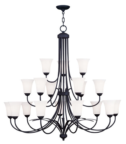 Ridgedale 18 Light 44 inch Black Chandelier Ceiling Light