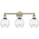 Waverly 3 Light 24 inch Antique Brass Bath Vanity Light Wall Light