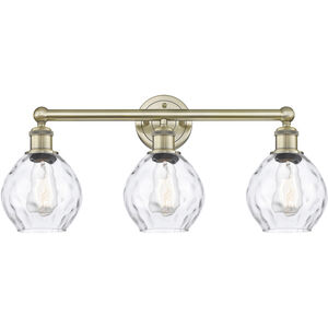 Waverly 3 Light 24 inch Antique Brass and Clear Bath Vanity Light Wall Light