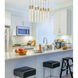 Weston 25 Light 36 inch Satin Gold Pendant Ceiling Light