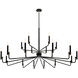 Bedford LED 57 inch Matte Black Chandelier Ceiling Light