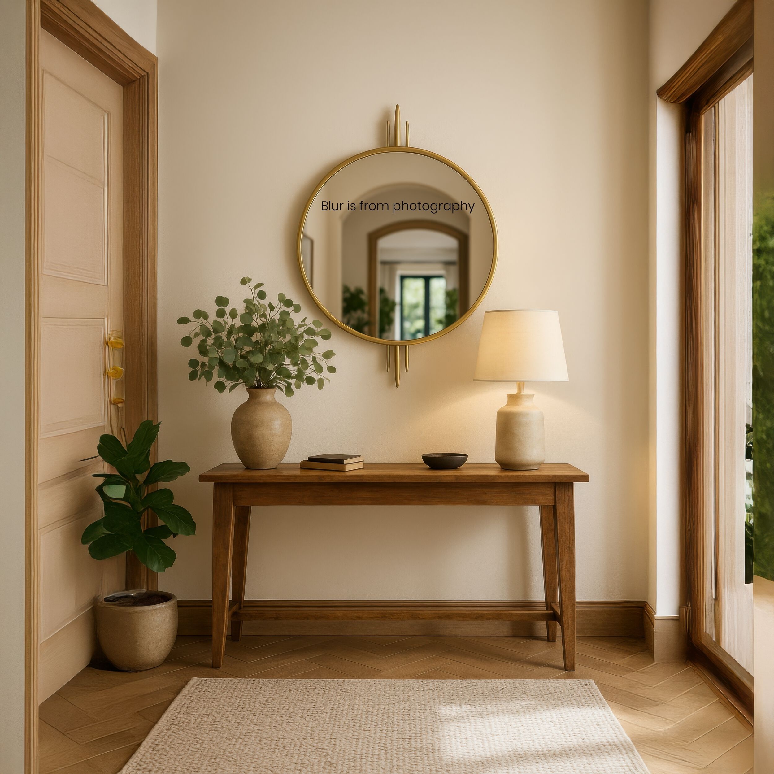 Propaganda 41 X 30 inch Gold Wall Mirror