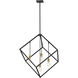 Vertical 4 Light 34 inch Bronze and Olde Brass Chandelier Ceiling Light