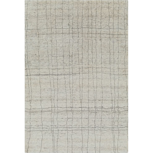 Zara 108 X 72 inch Medium Gray Rug in 6 X 9, Rectangle