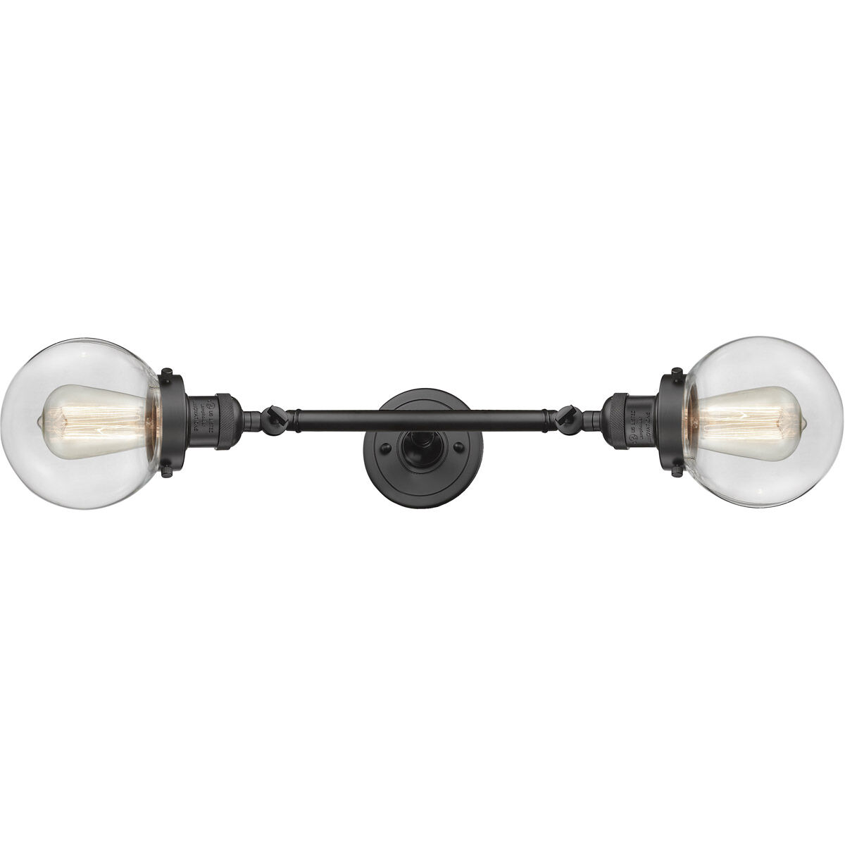 Franklin Restoration Beacon LED 17 inch Oil Rubbed Bronze Bath Vanity Light Wall Light in Clear Glass, Franklin Restoration