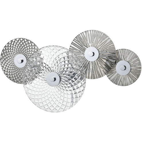 Dream Catcher LED 13 inch Chrome with Smoke and Clear Wall Sconce Wall Light