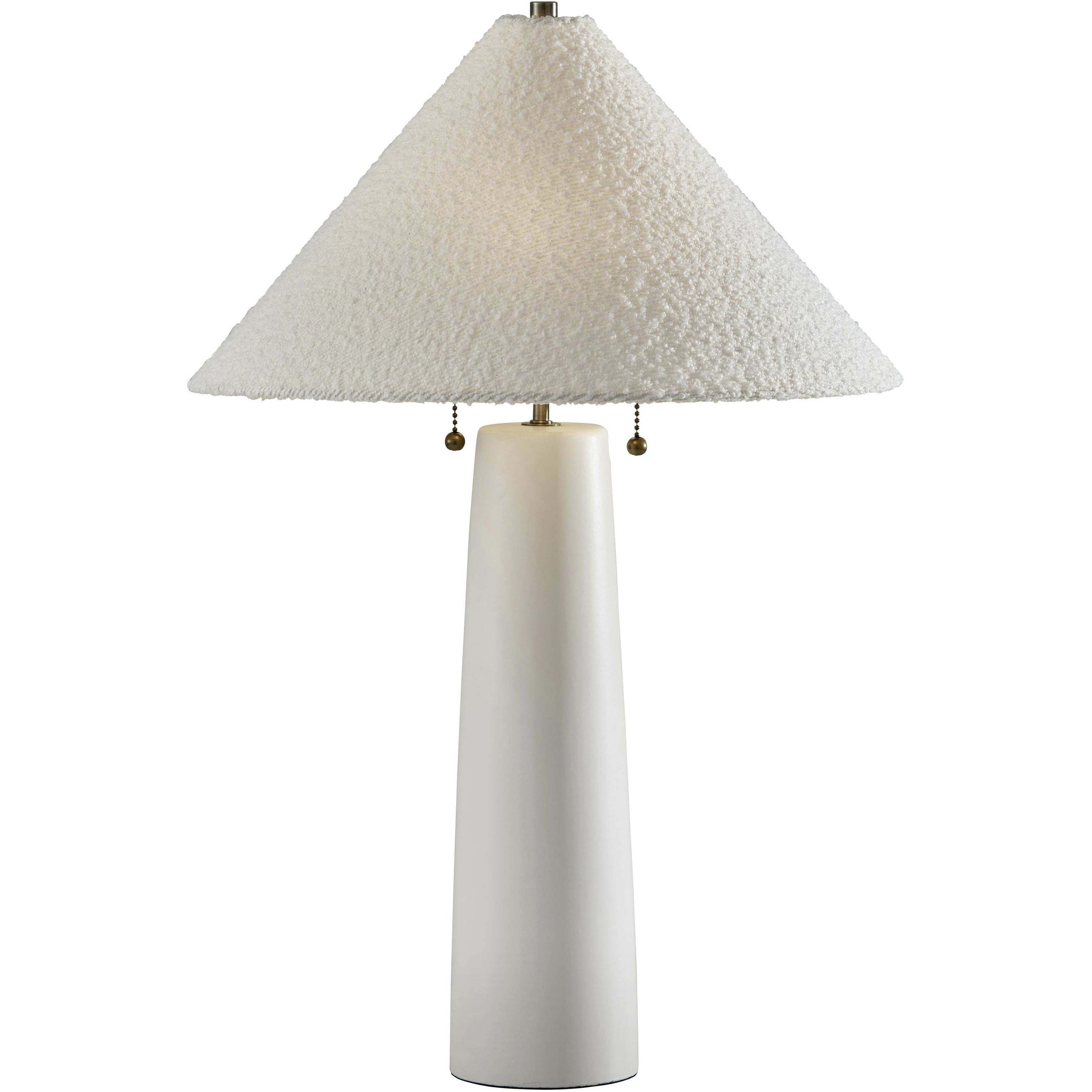 Waylon 24.25 inch 40.00 watt White and Antique Brass Table Lamp Portable Light