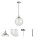 Edison Beacon 1 Light 12 inch Brushed Satin Nickel Mini Pendant Ceiling Light
