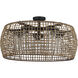 Piper 5 Light 15.13 inch Natural Black Outdoor Ceiling