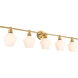 Rochester 5 Light 47 inch Brass Wall sconce Wall Light