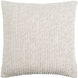 Raleigh 22 X 22 inch Ivory/White Accent Pillow