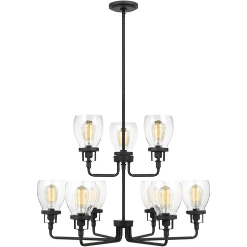 Belton 9 Light 32 inch Midnight Black Chandelier Ceiling Light