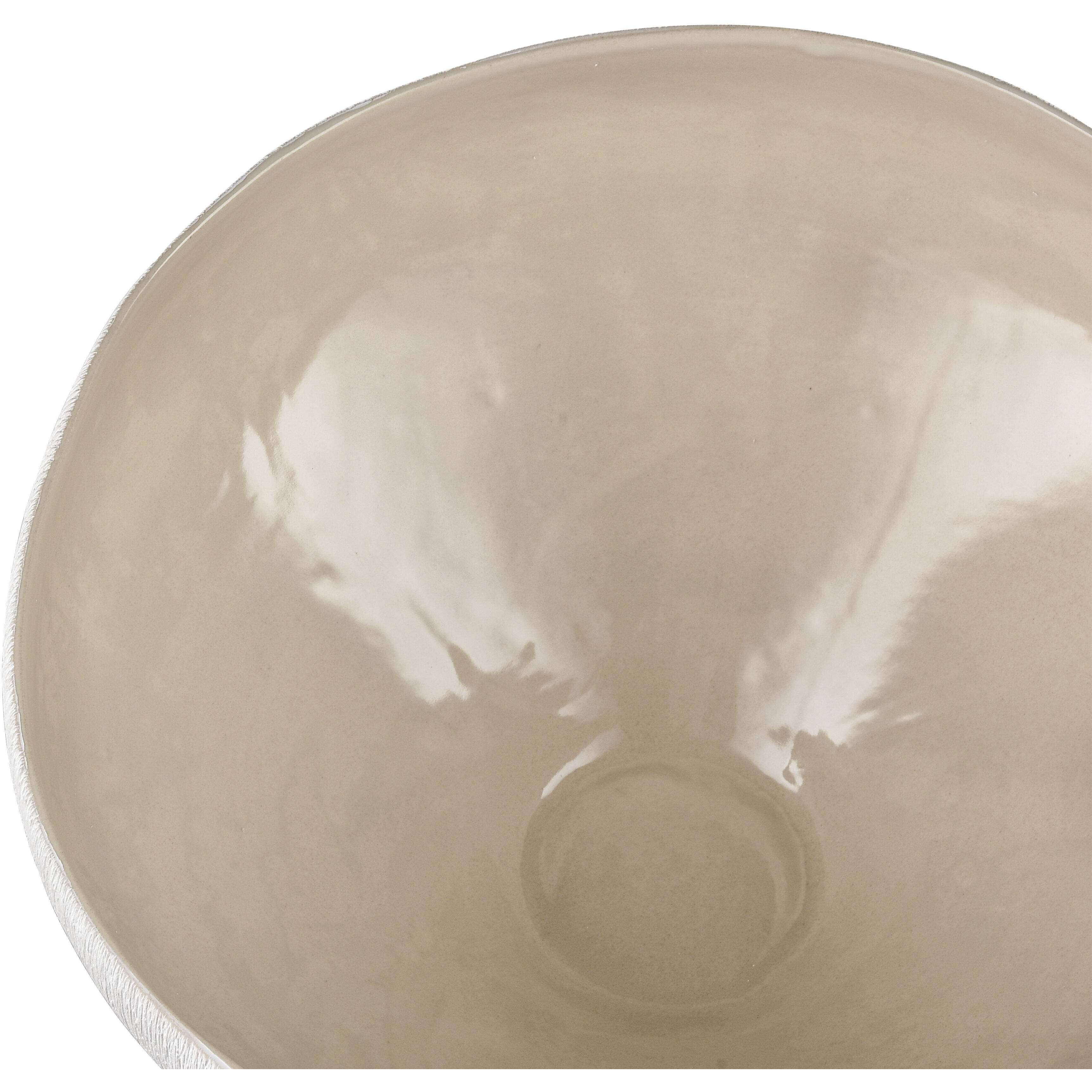 Greer 12 X 6.5 inch Bowl in Beige