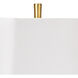Sarina 29.5 inch 60.00 watt Gold Leaf Table Lamp Portable Light, Buffet Lamp
