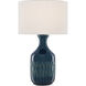 Samba 29.25 inch 150 watt Ocean Blue Table Lamp Portable Light