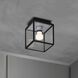 Caged Wet LED 6.81 inch Steel Outdoor Semi-Flush Mount