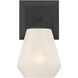 Siena 1 Light 5.25 inch Dark Matte Black Bath Sconce Wall Light