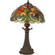 Topiaza 23.5 inch 75.00 watt Multi Tiffany Table Lamp Portable Light