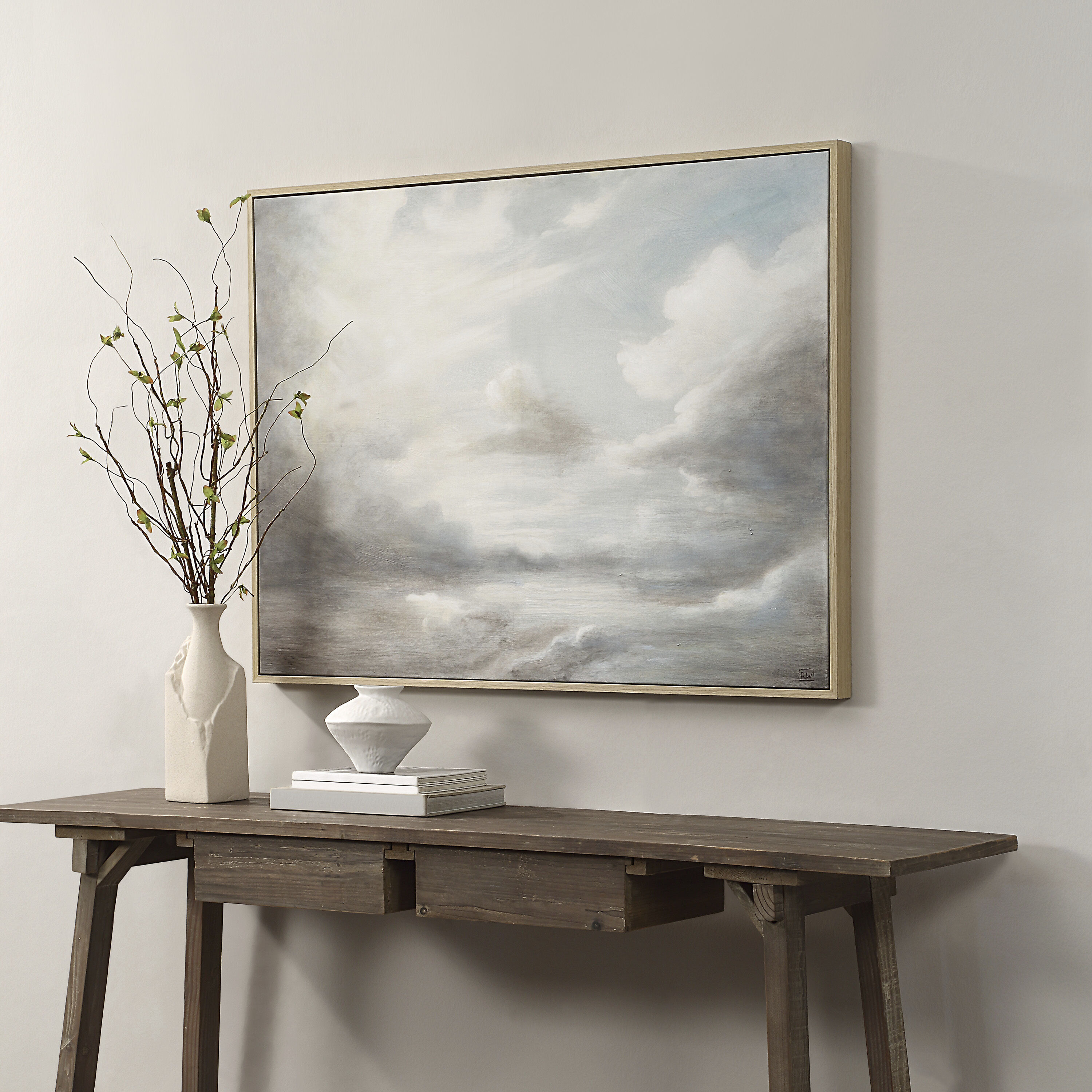 Anse Cream Canvas Art