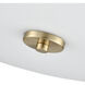 Laphia 3 Light 15.75 inch Modern Gold Semi-Flush Mount Ceiling Light