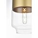 Ashwell 1 Light 7 inch Satin Gold Pendant Ceiling Light