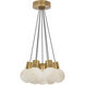 Sean Lavin Mina 7 Light 14 inch Hand Rubbed Antique Brass Chandelier Ceiling Light