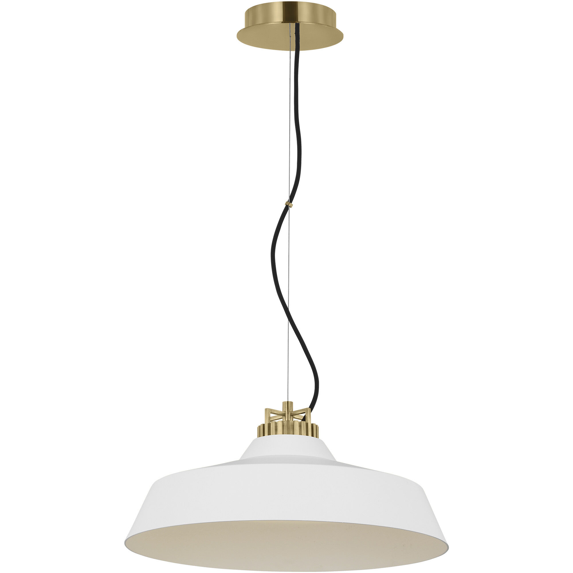 Sean Lavin Forge Line-Voltage Pendant Ceiling Light in Matte White