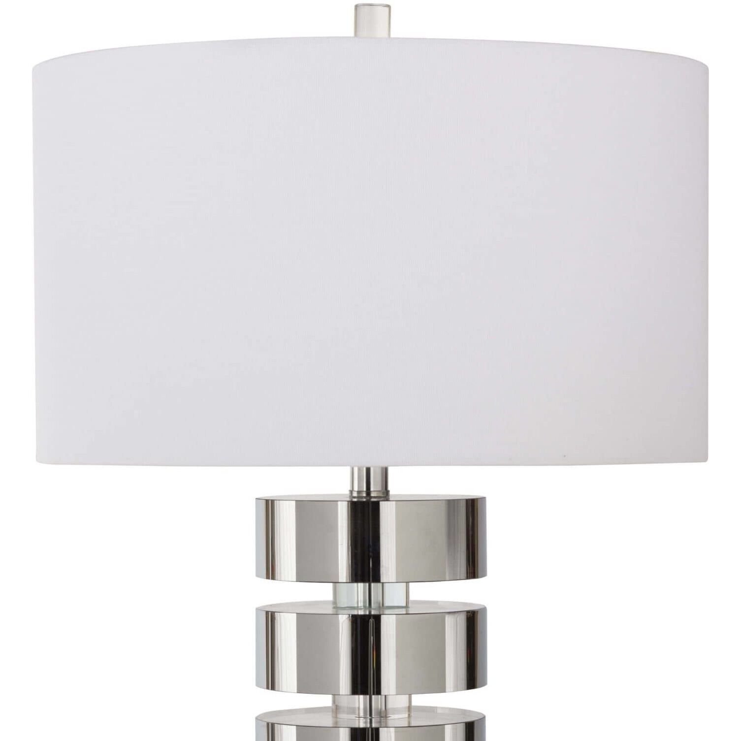 Devon 28.5 inch 100.00 watt Polished Nickel Table Lamp Portable Light