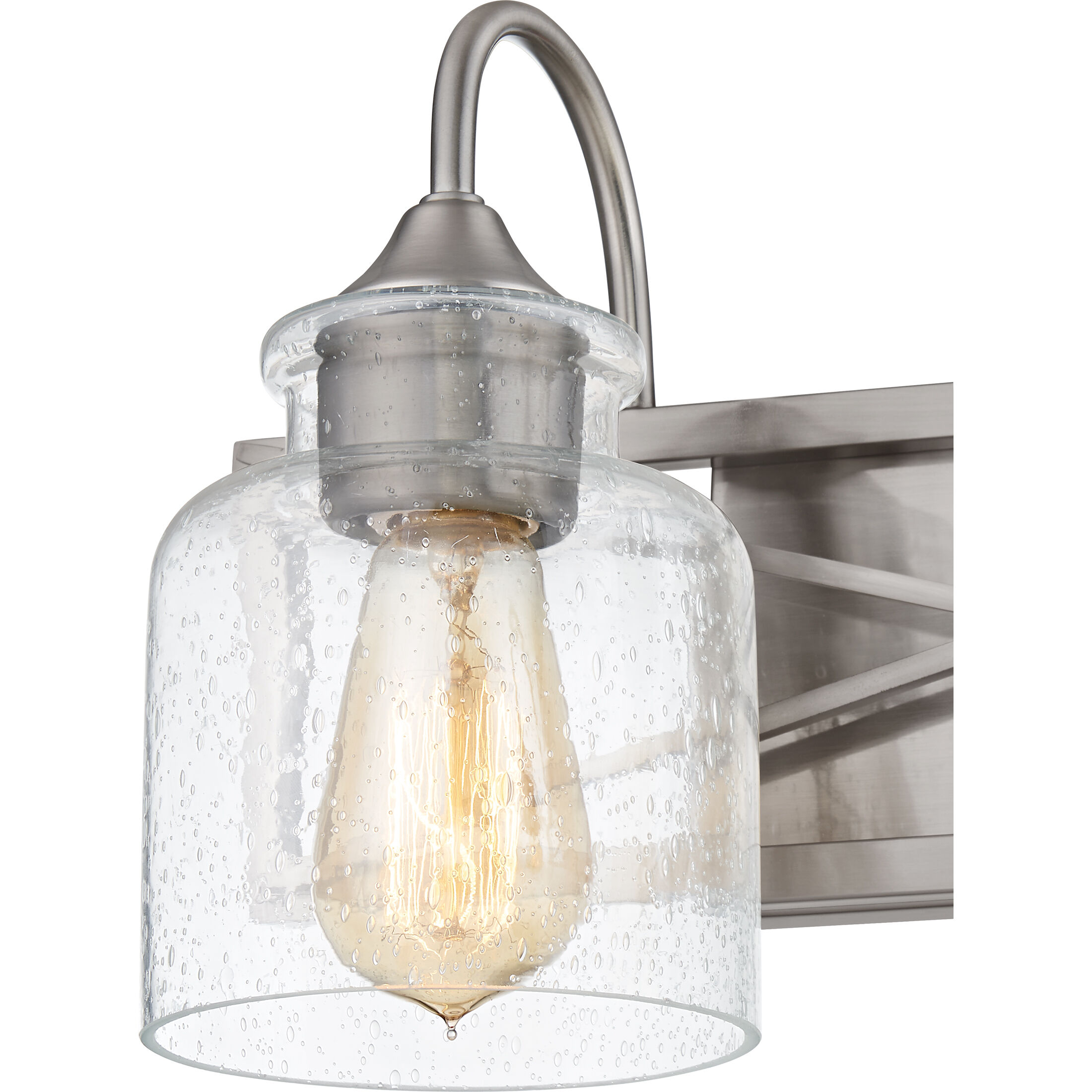 Bartley 2 Light 16 inch Brushed Nickel Bath Light Wall Light