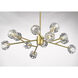 Canada 12 Light 36.5 inch Gold Chandelier Ceiling Light