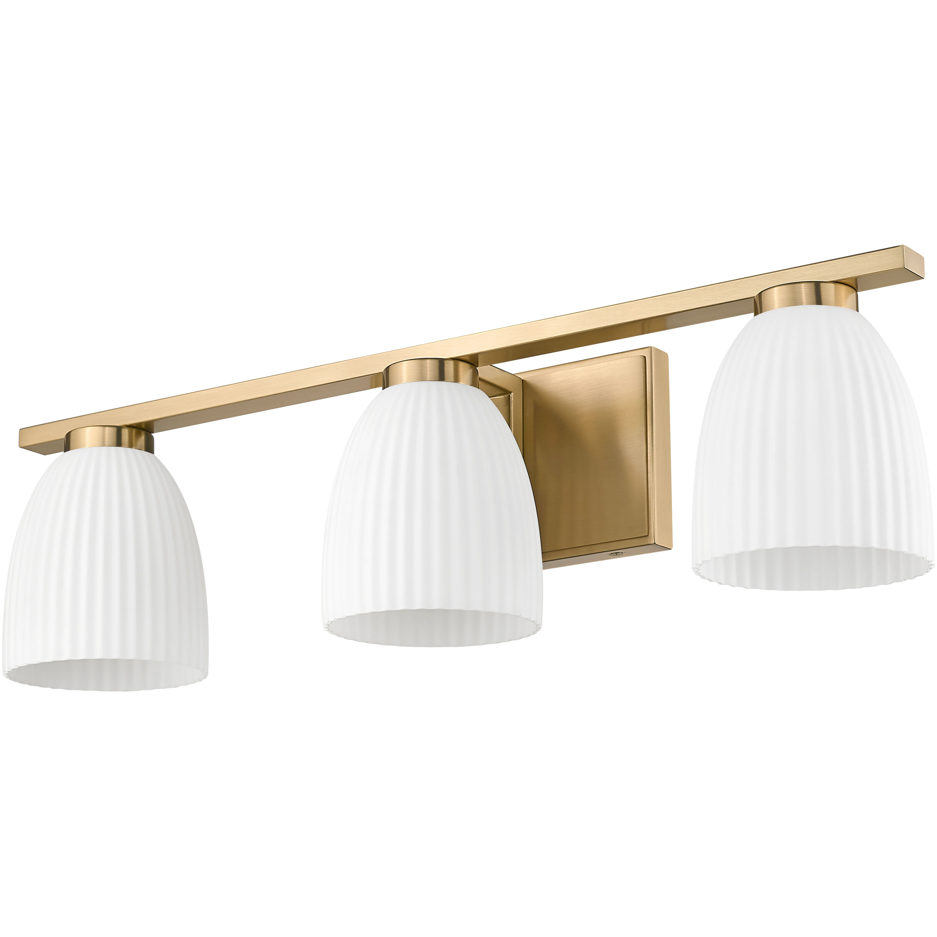 Naya 3 Light 24 inch Modern Gold Bath Vanity Light Wall Light