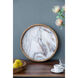 Round Cream/Brown Tray