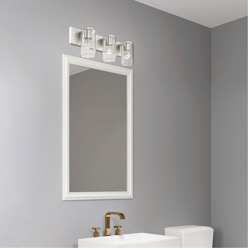 Zurich 3 Light 24 inch Brushed Nickel Vanity Sconce Wall Light