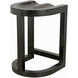 Saddle 26 inch Hand Rubbed Black Counter Stool