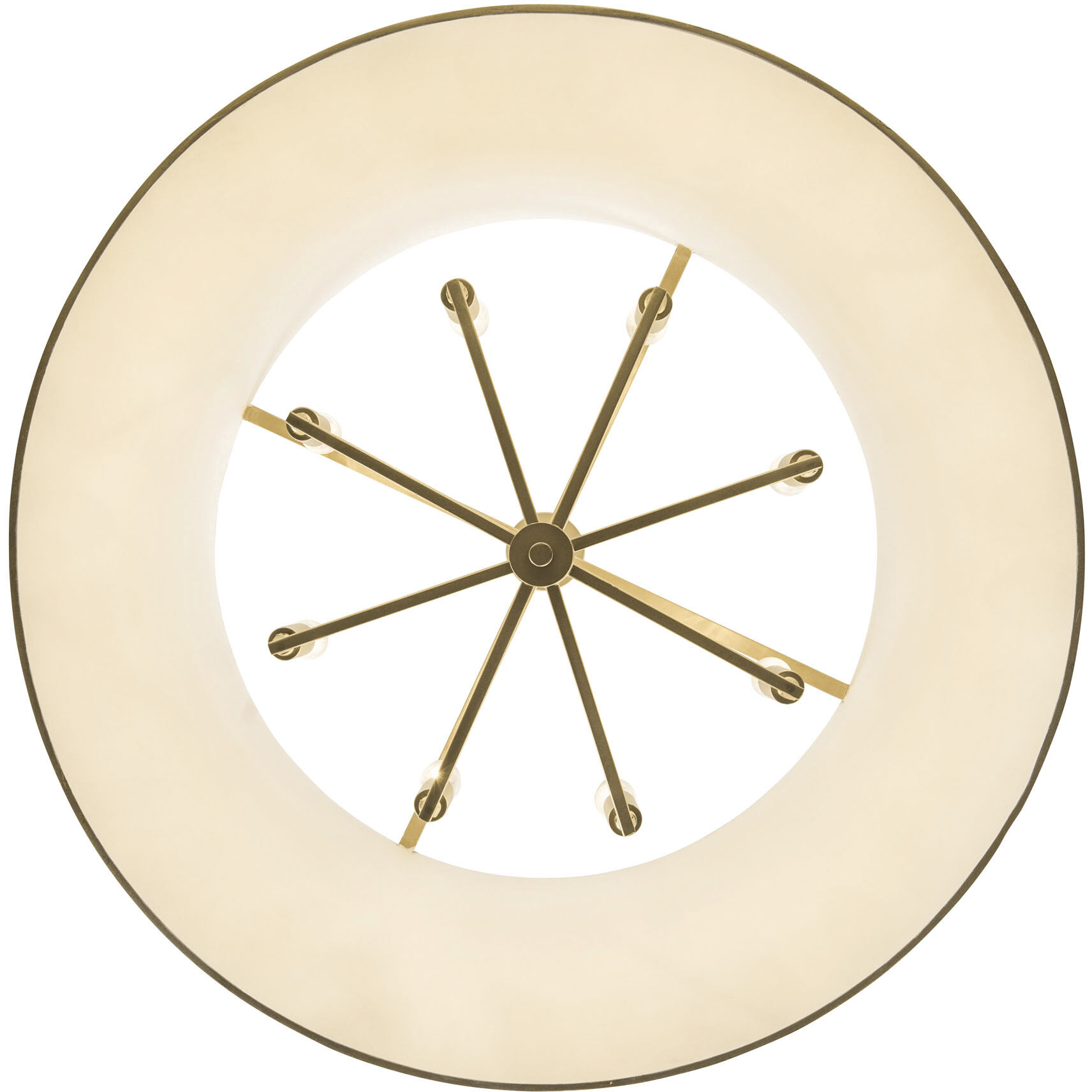 Coco 8 Light 32 inch Matte White/French Gold Pendant Ceiling Light