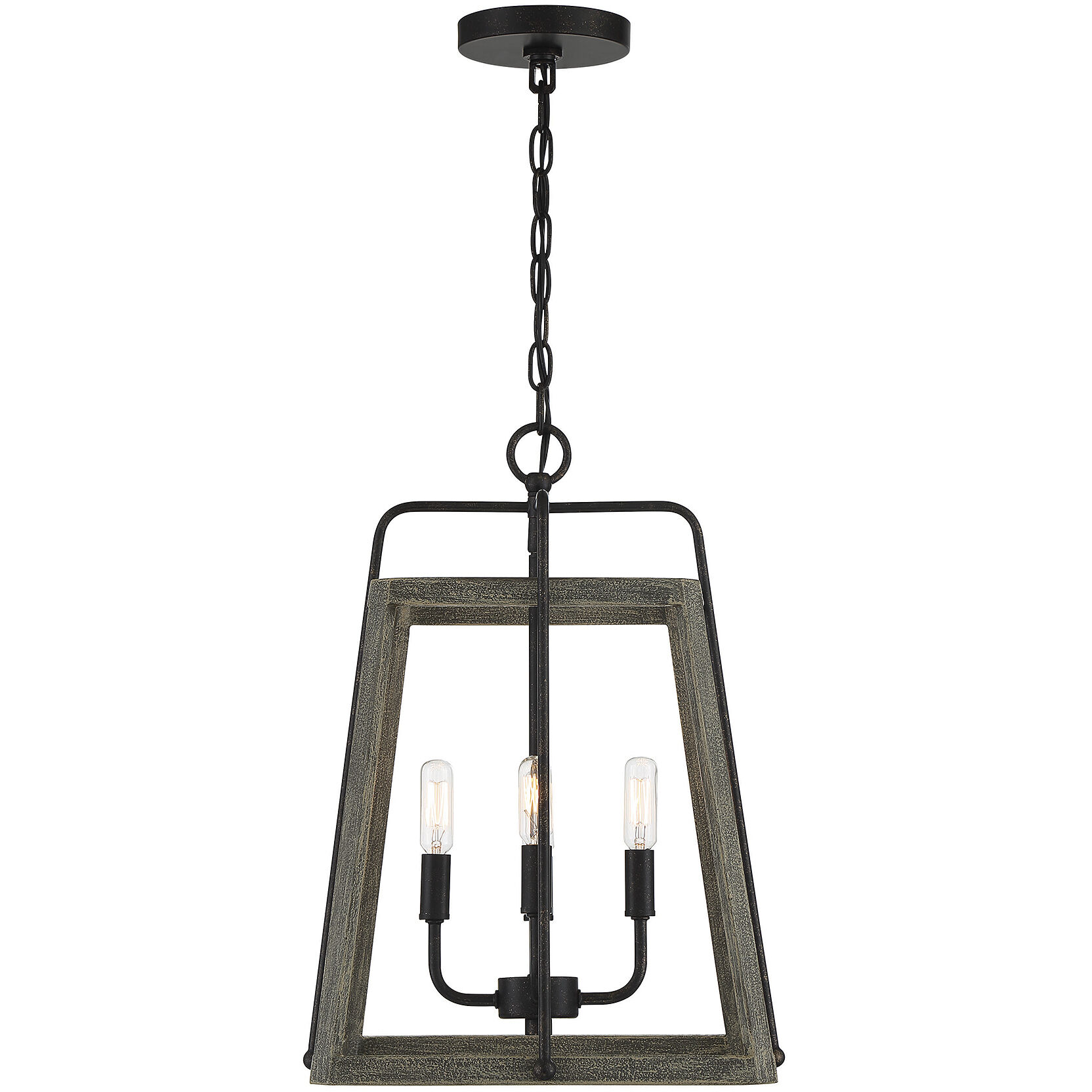 Hasting 4 Light 14 inch Noblewood with Iron Pendant Ceiling Light