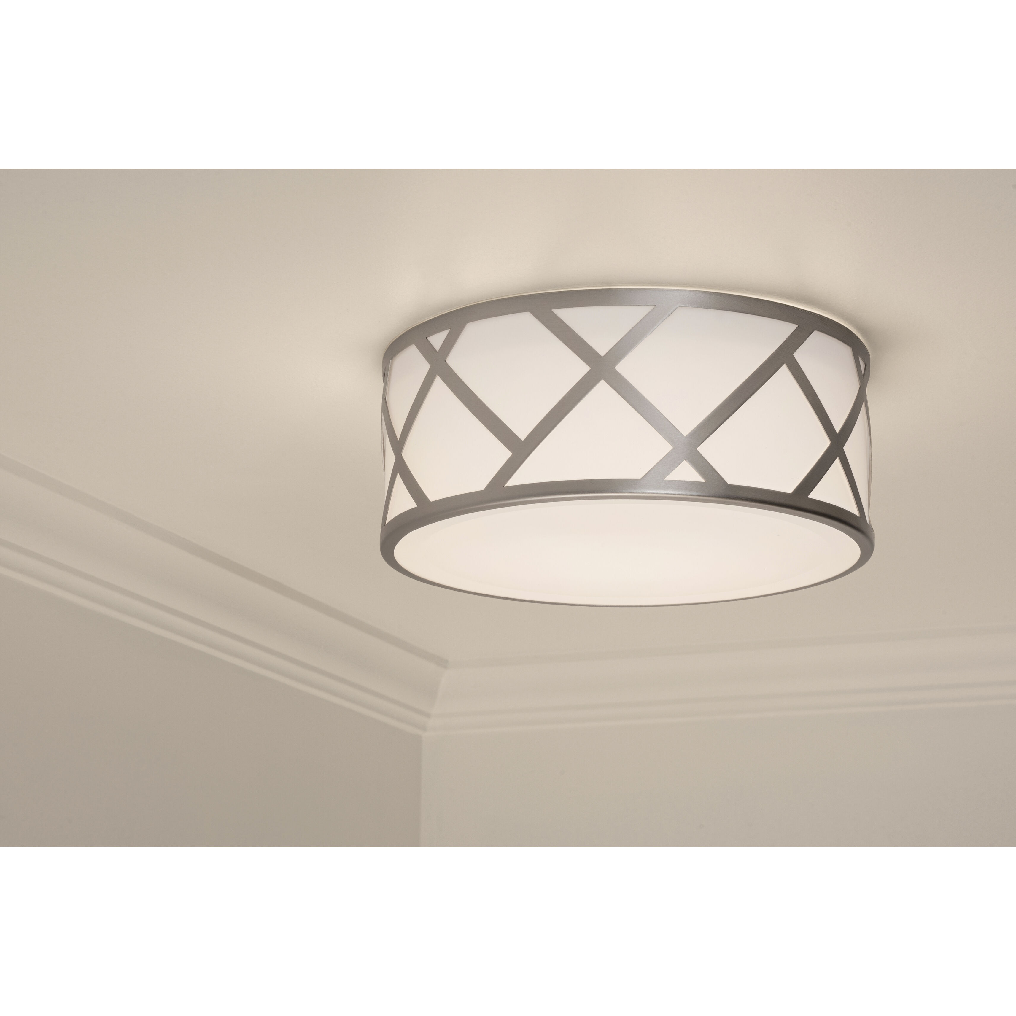 Haven LED 17 inch Satin Nickel Flushmount Ceiling Light
