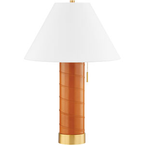 Norwalk 28.5 inch 15.00 watt Aged Brass Table Lamp Portable Light