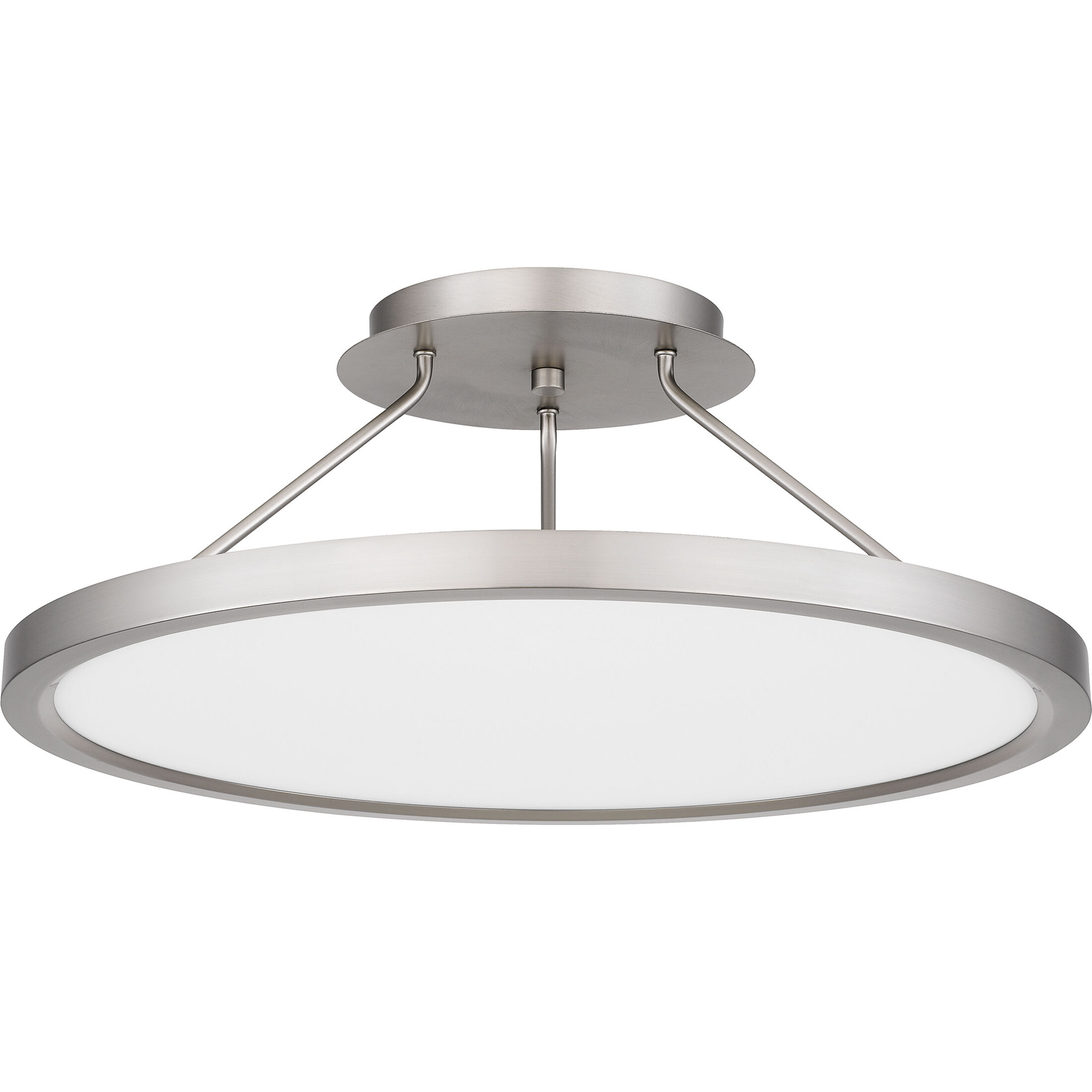 Outskirts LED 20 inch Brushed Nickel Semi-Flush Mount Ceiling Light