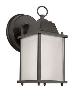Patrician 1 Light 9 inch Black Outdoor Wall Lantern