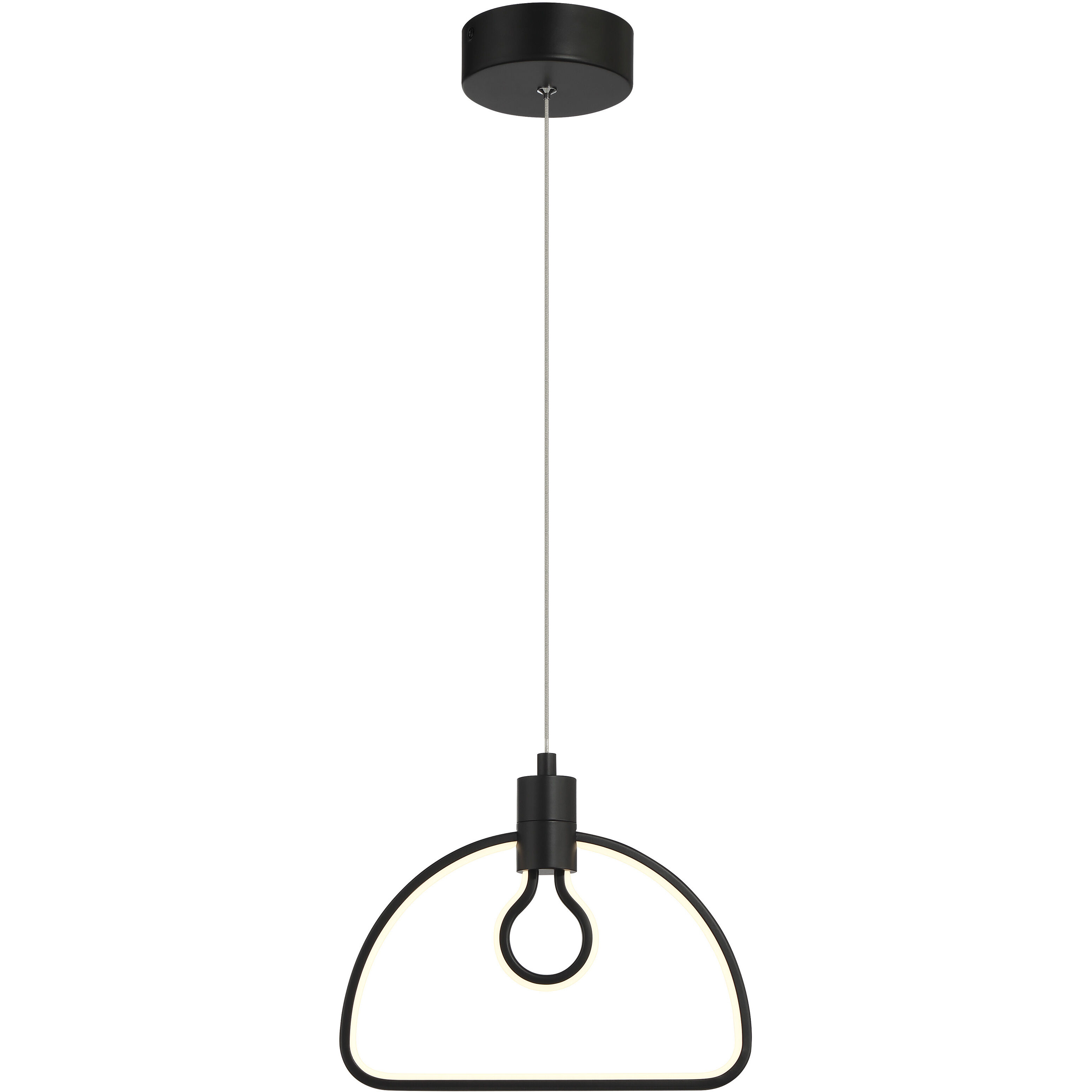 Edison's Outline LED 10.38 inch Coal Pendant Ceiling Light