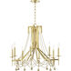 Zariah 8 Light 28 inch Aged Brass Chandelier Ceiling Light 